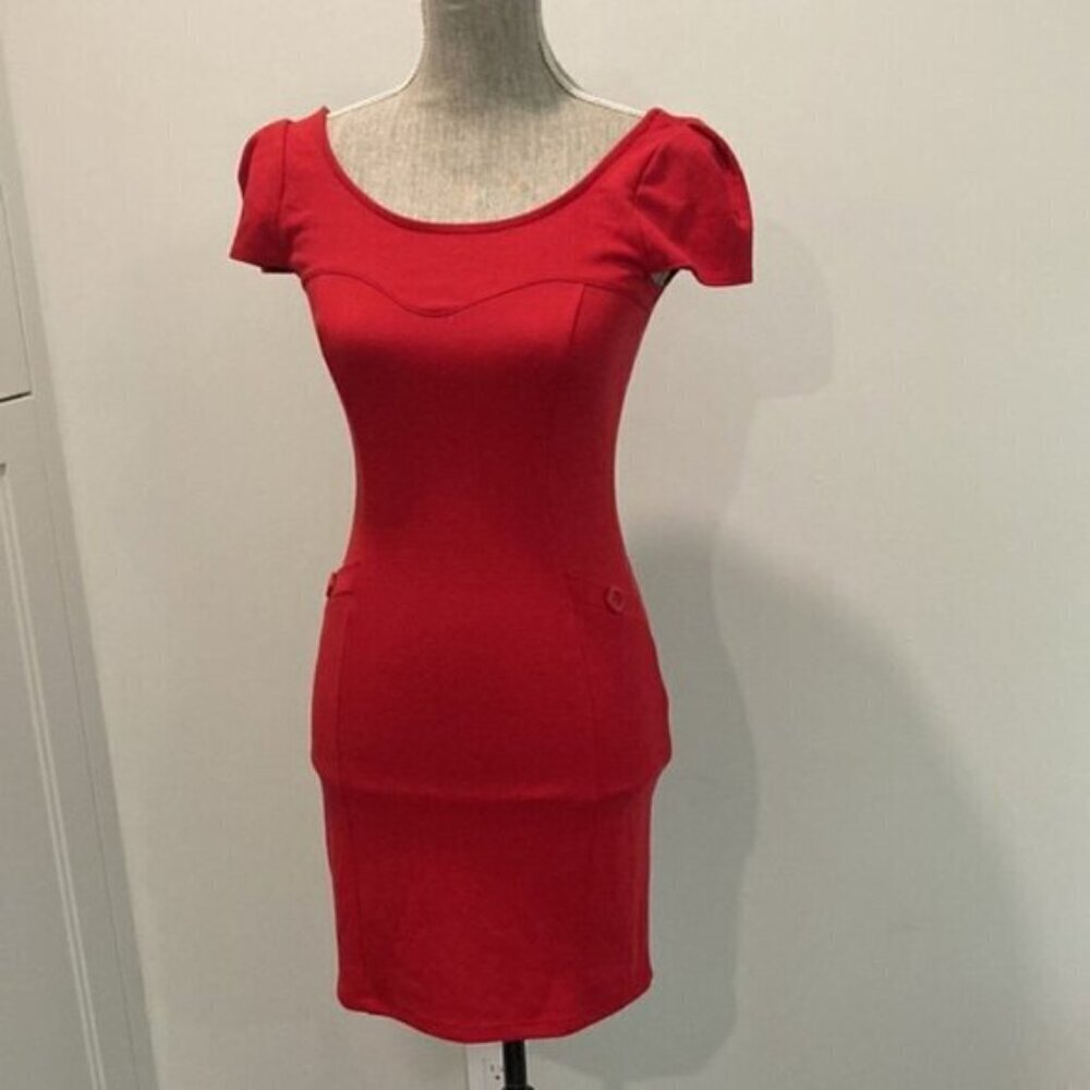 Soprano Red BodyCon Sheath Dress​​​​​​​​ - Picture 12 of 14